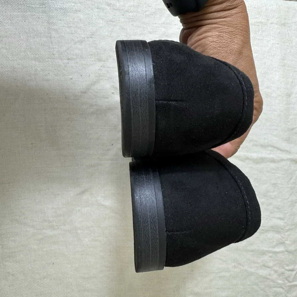 Old Navy Black Jack Jas Faux Suede Penny Loafers Shoes Womens 10 Dark Academia